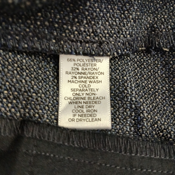 Loft Ann Taylor Womens Julie Trouser Size 4 Color Grey Navy Blue - Picture 11 of 11